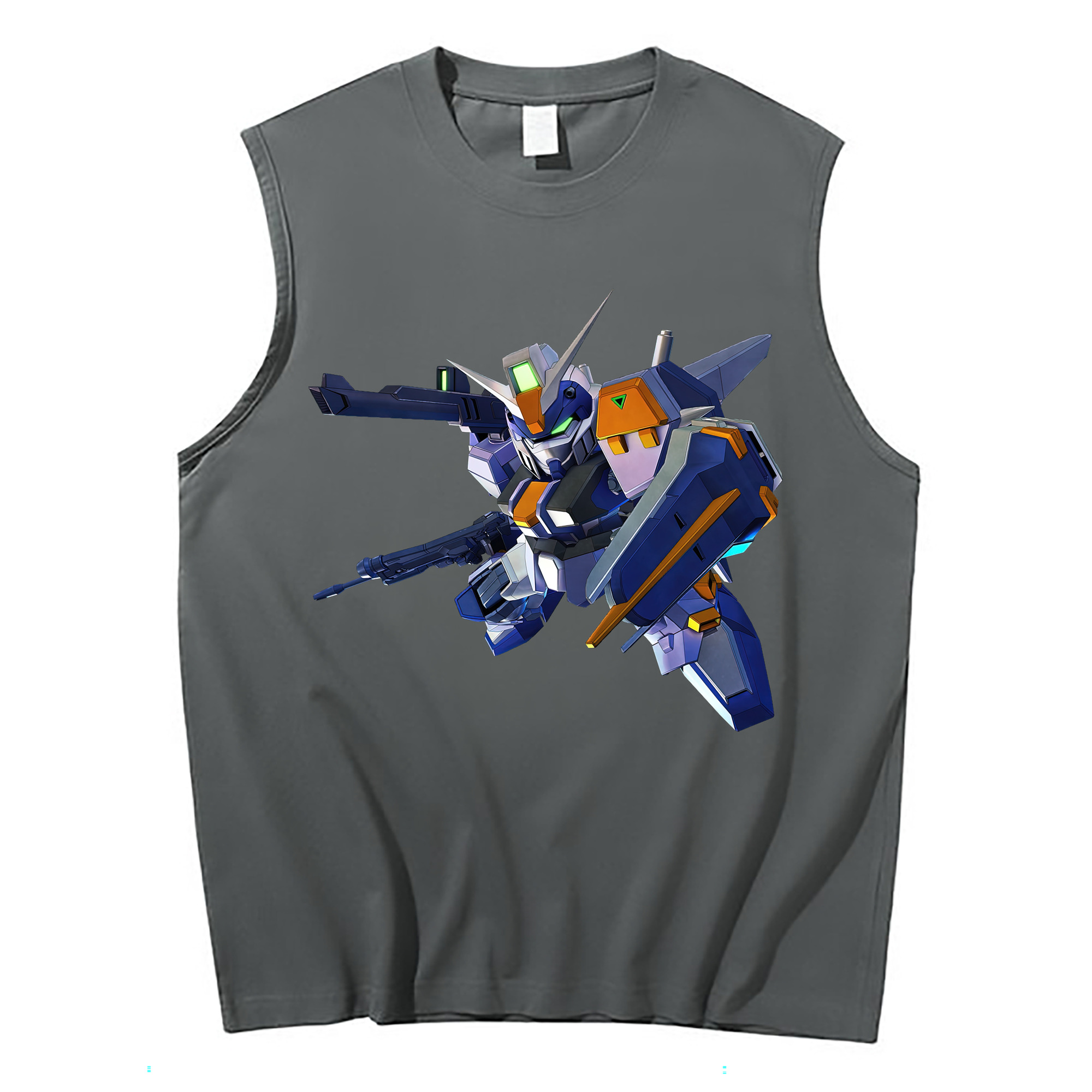 （画像用） 機動戦士ガンダム Mobile Suit Gundam コットン100％タンクトップ（フロントプリント）